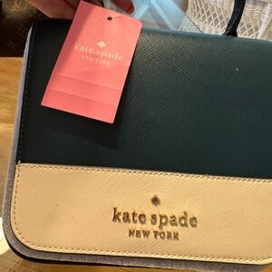 Kate Spade Green and Cream Women's Bag